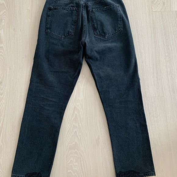 AGOLDE - Riley Jean Ripped Denim in Black size 26 - Picture 2 of 3